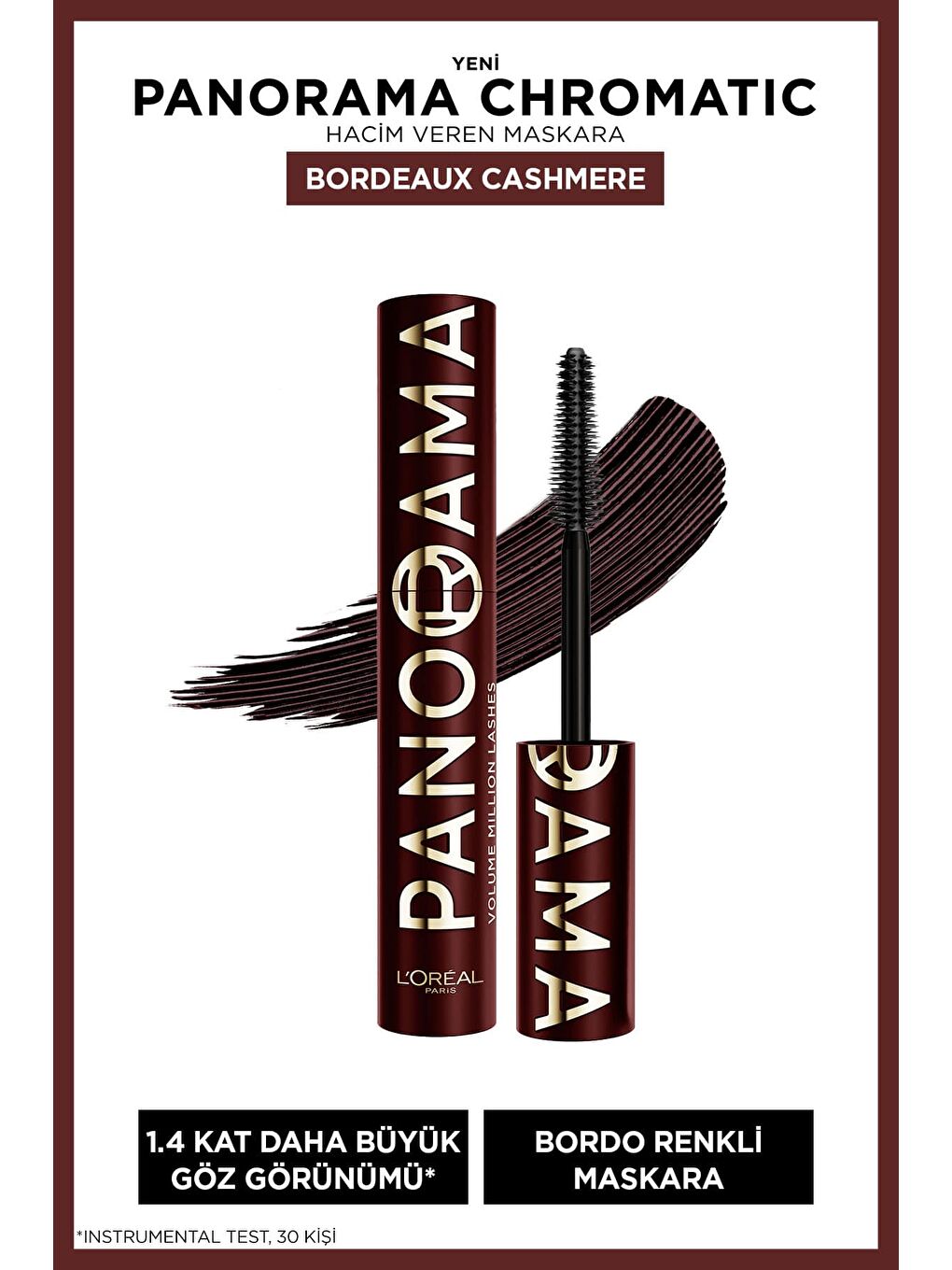 L'Oréal Paris Panorama Chromatic Maskara Bordo