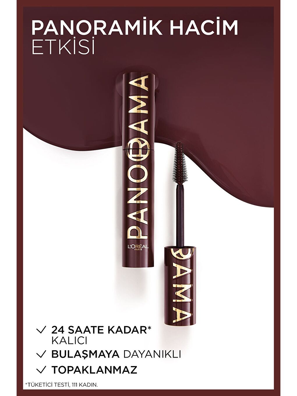 L'Oréal Paris Panorama Chromatic Maskara Bordo-2