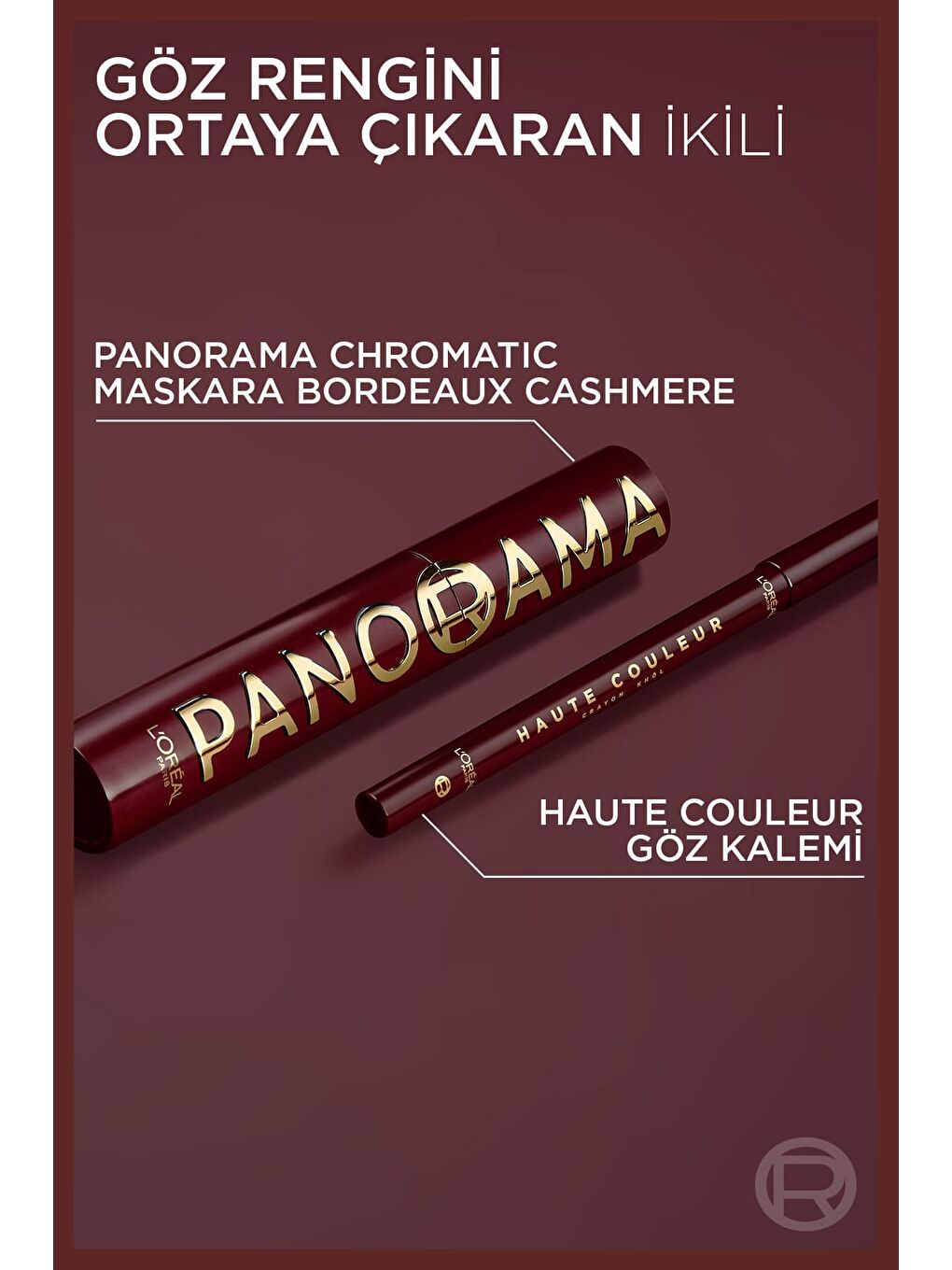 L'Oréal Paris Panorama Chromatic Maskara Bordo-6