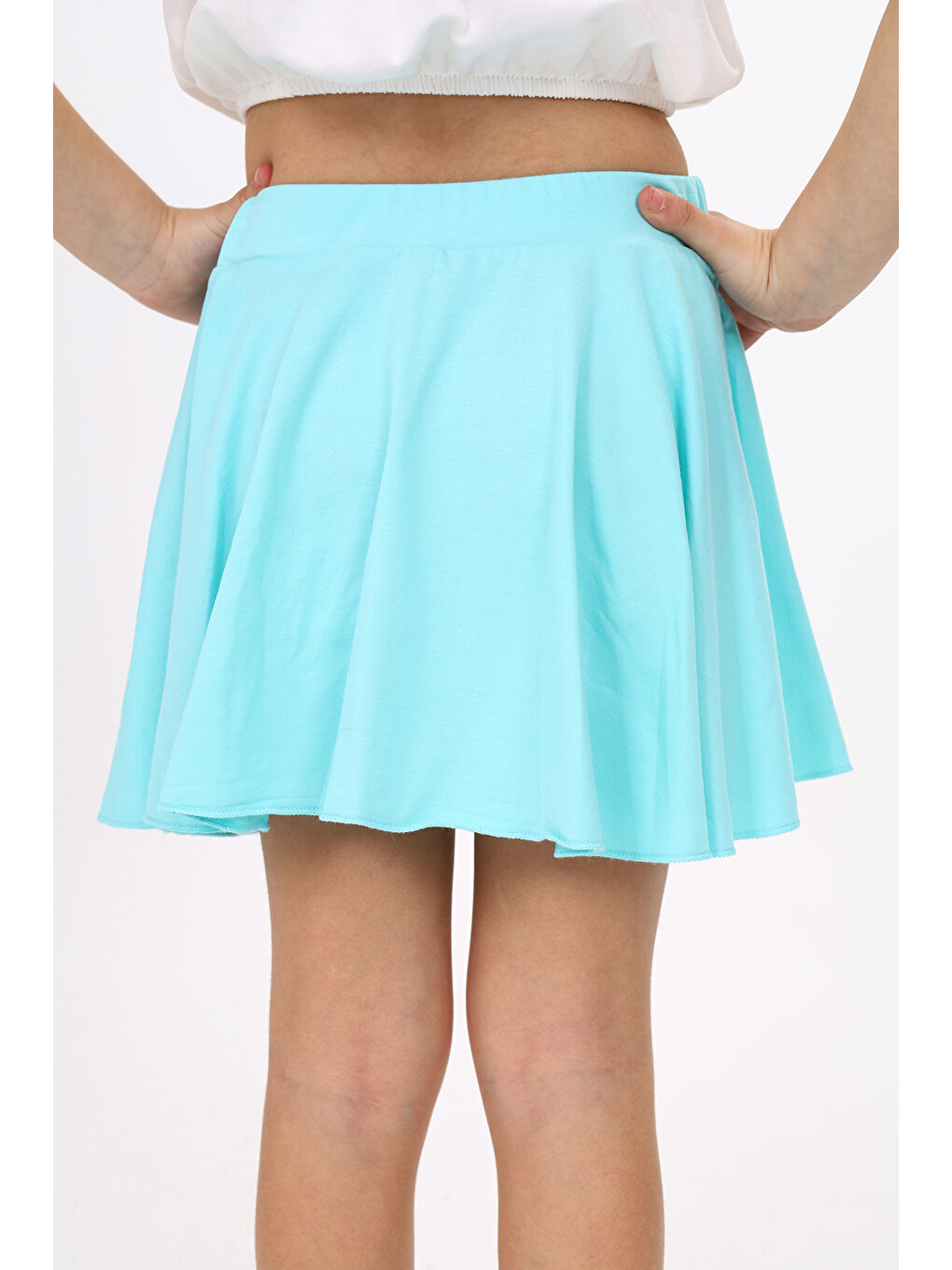 Turkuaz Kız Çocuk Etek-3