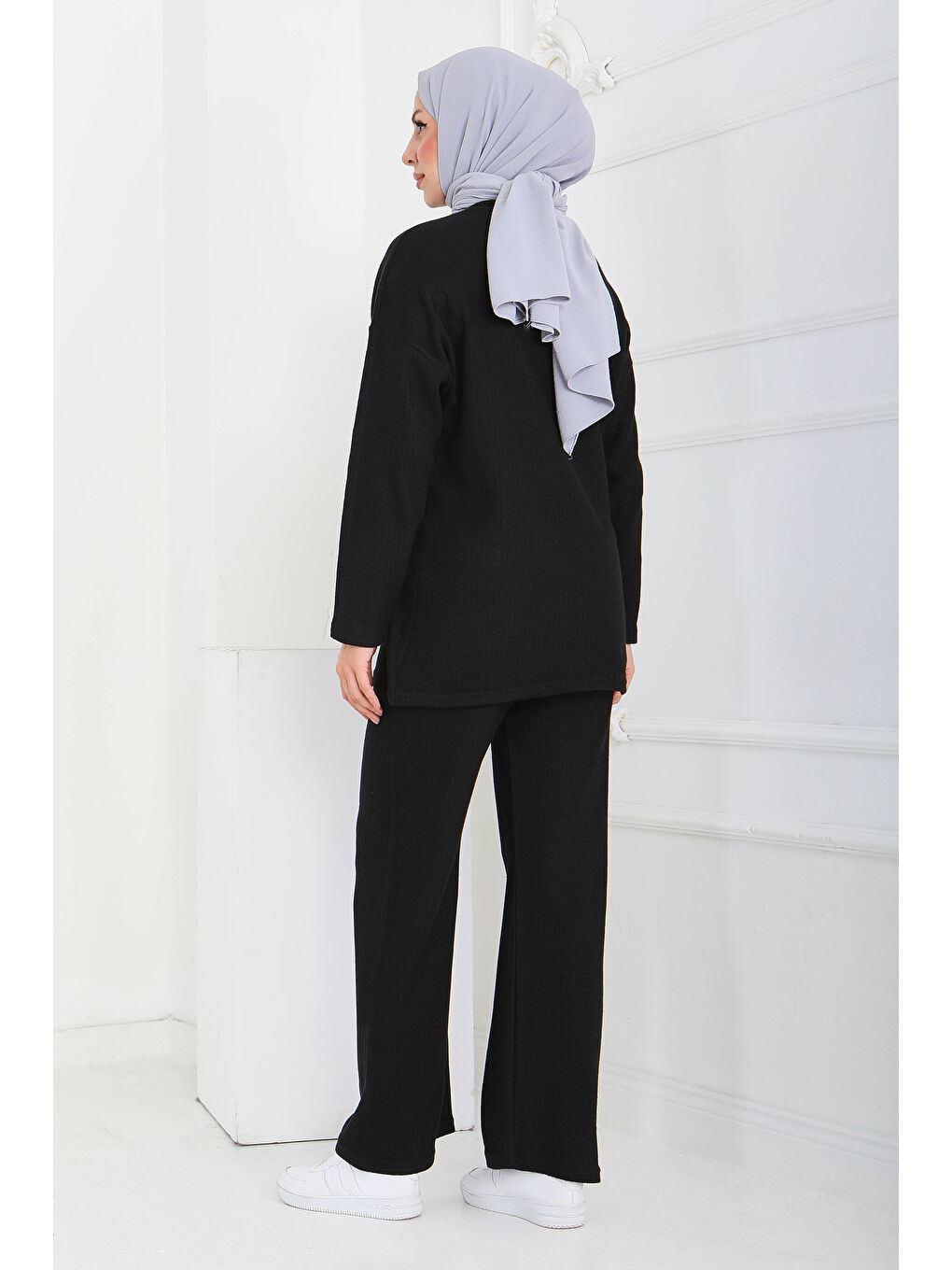 İnterlok Kaşkorse İkili Takım Siyah - 27837-SIYAH-4