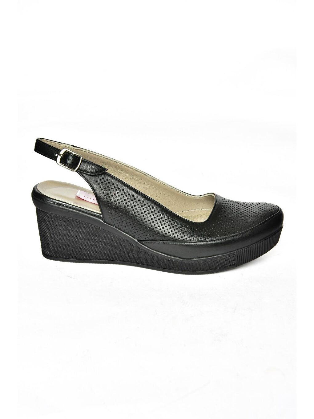 S9080572 Siyah Kadın Dolgu Topuklu Ayakkabı-1