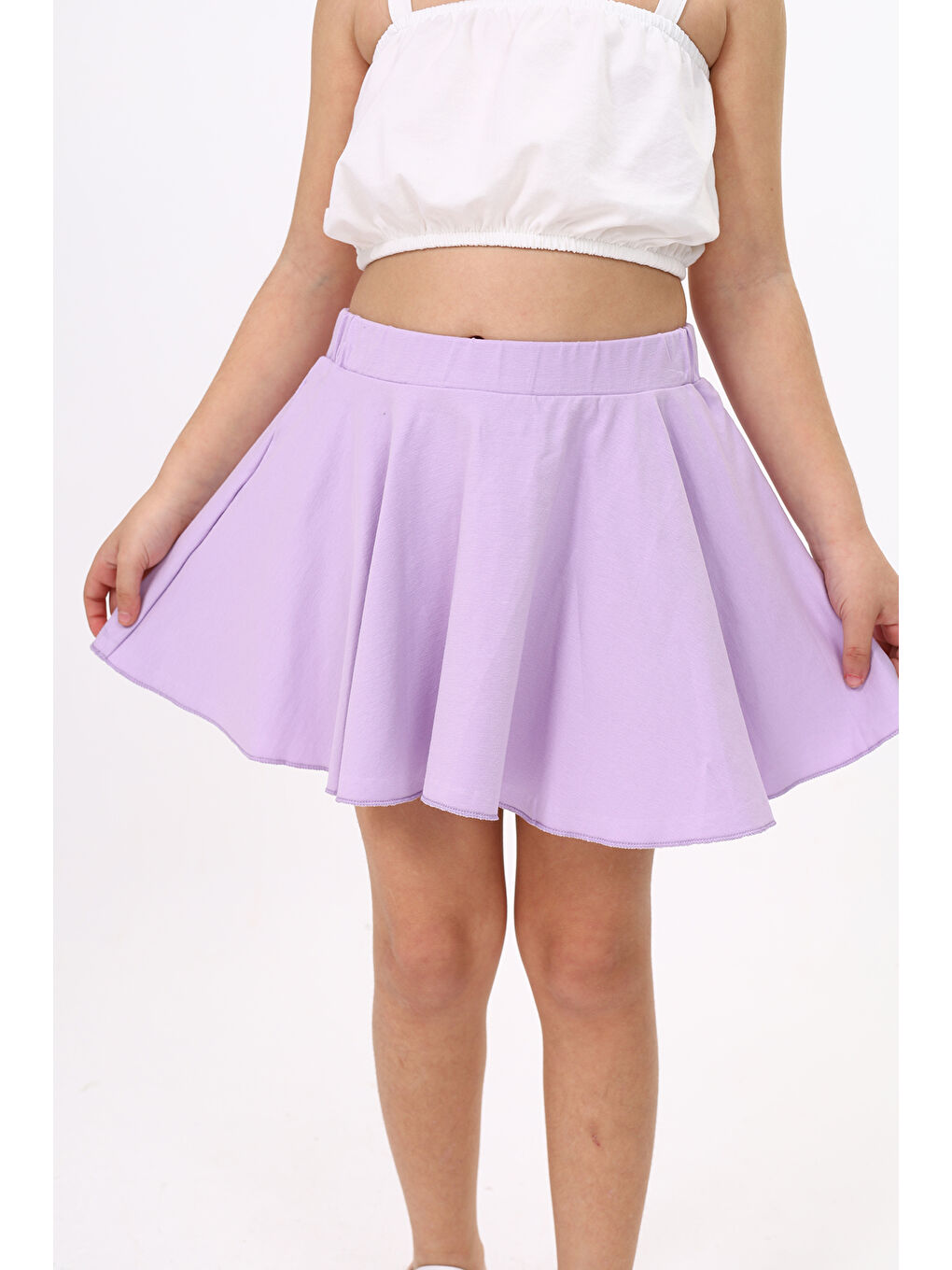 Lila Kız Çocuk Etek-1