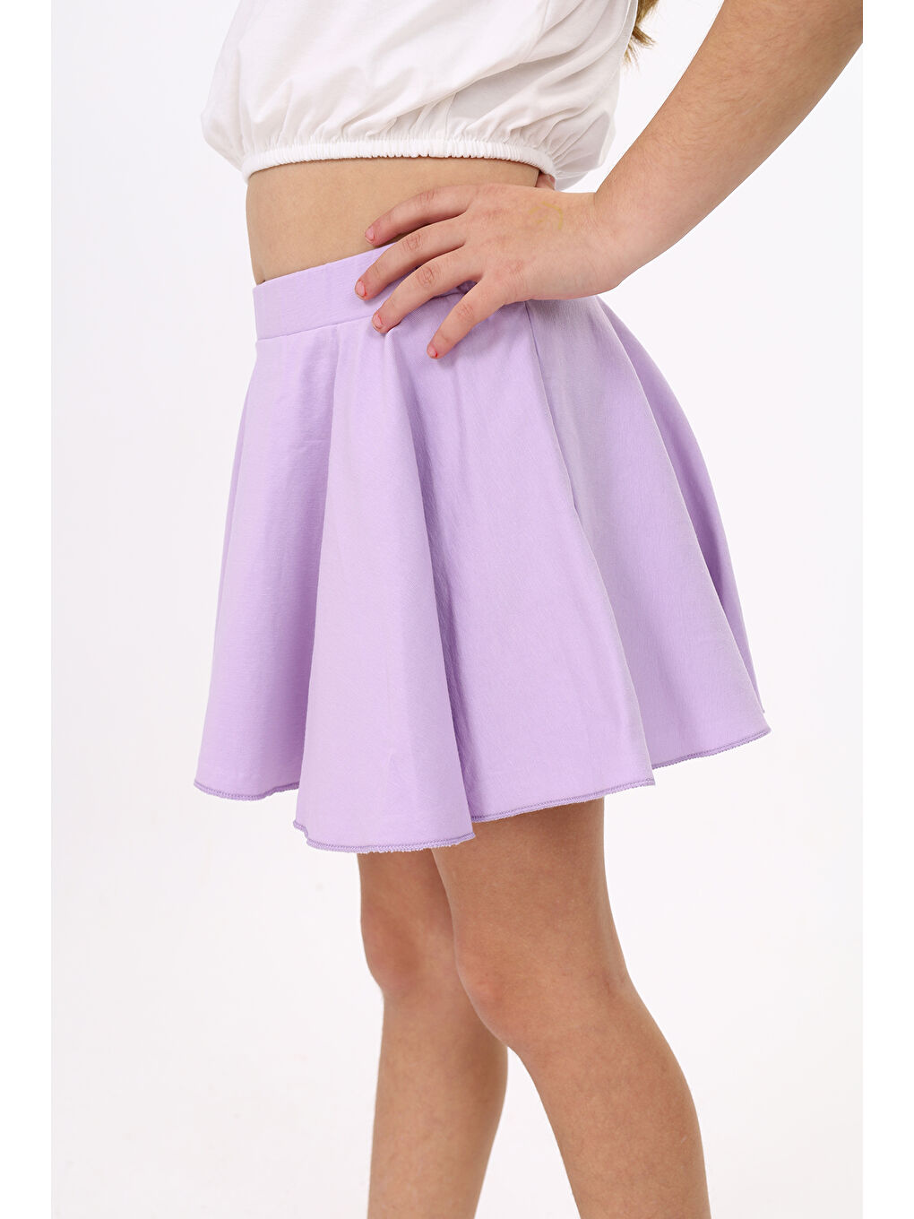 Lila Kız Çocuk Etek-2