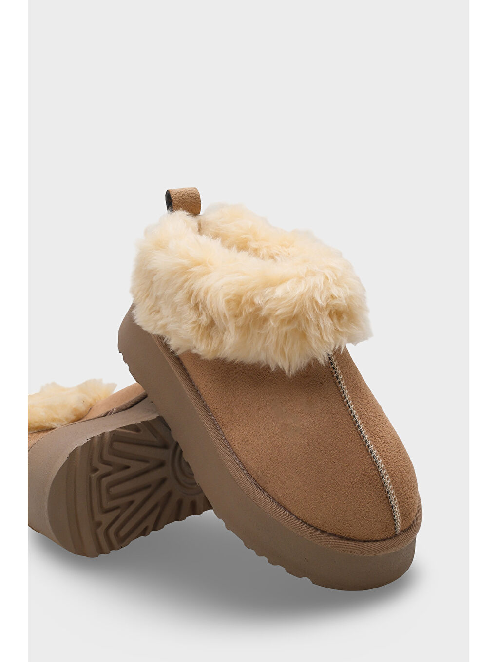 Bej Aubry Kadın Tüylü Bot-3