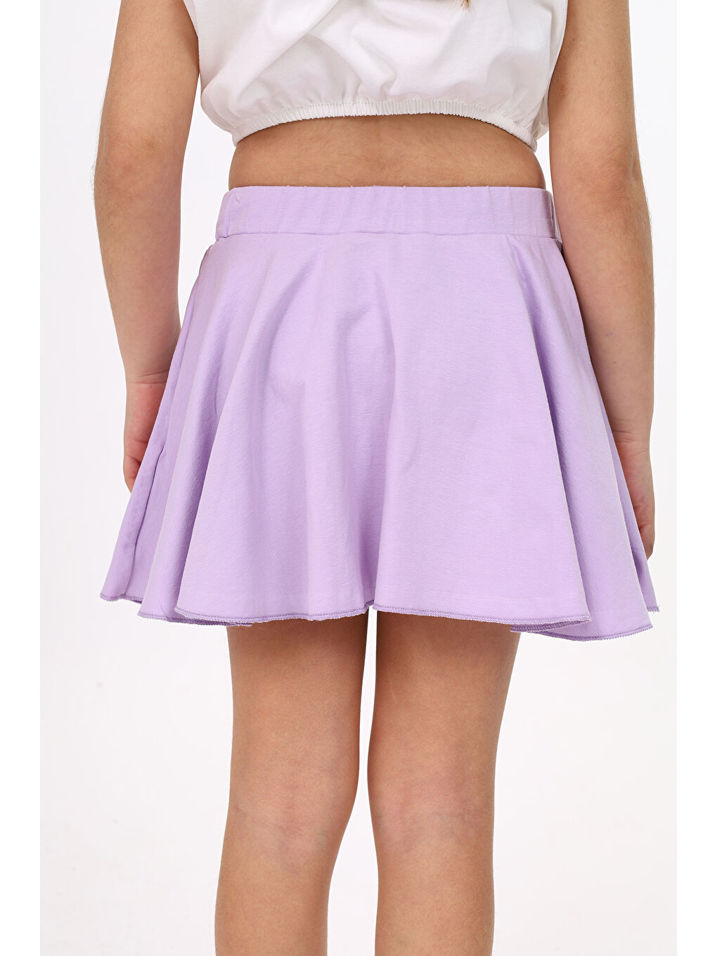 Lila Kız Çocuk Etek-3