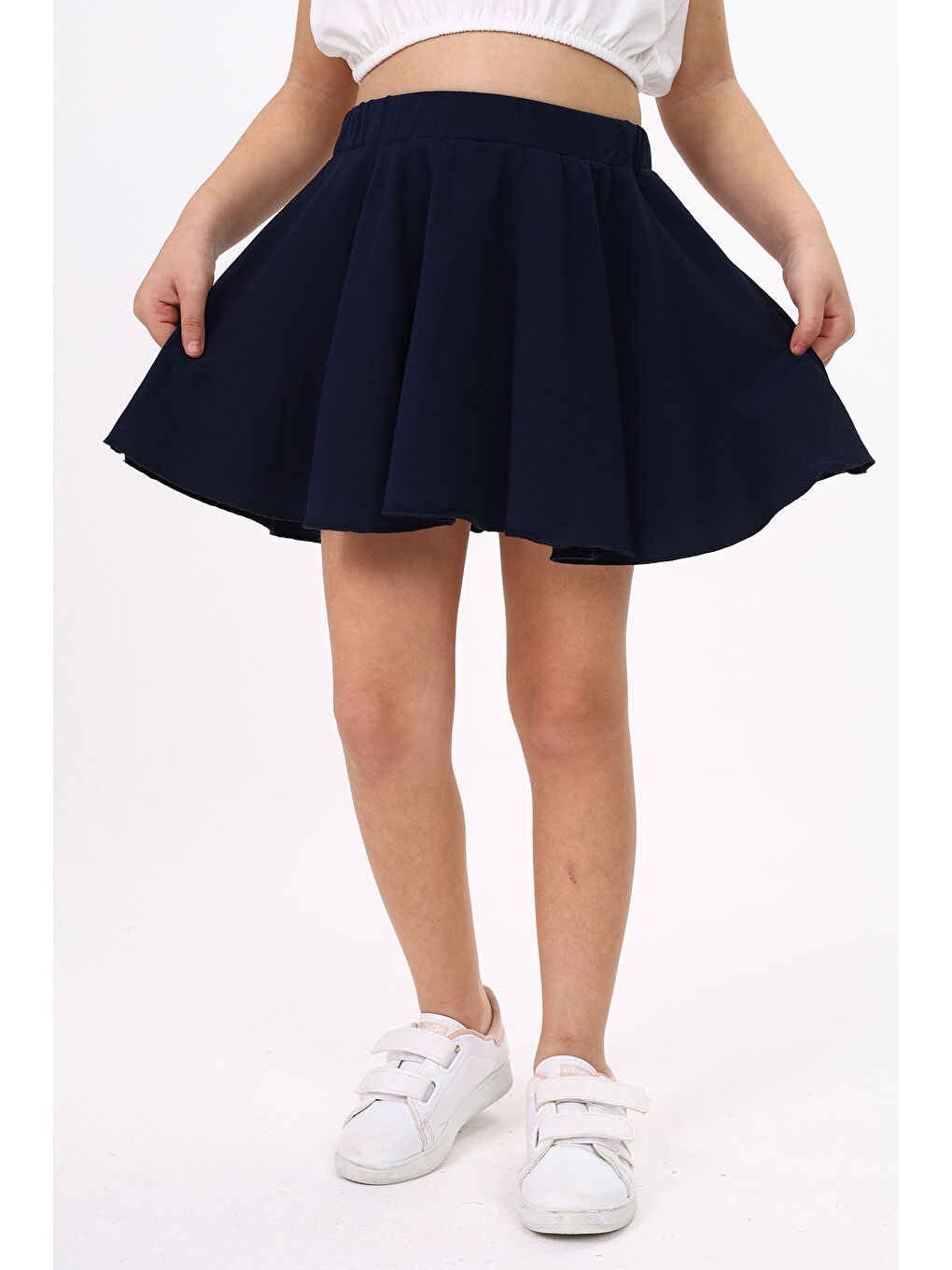 Lacivert Kız Çocuk Etek-1