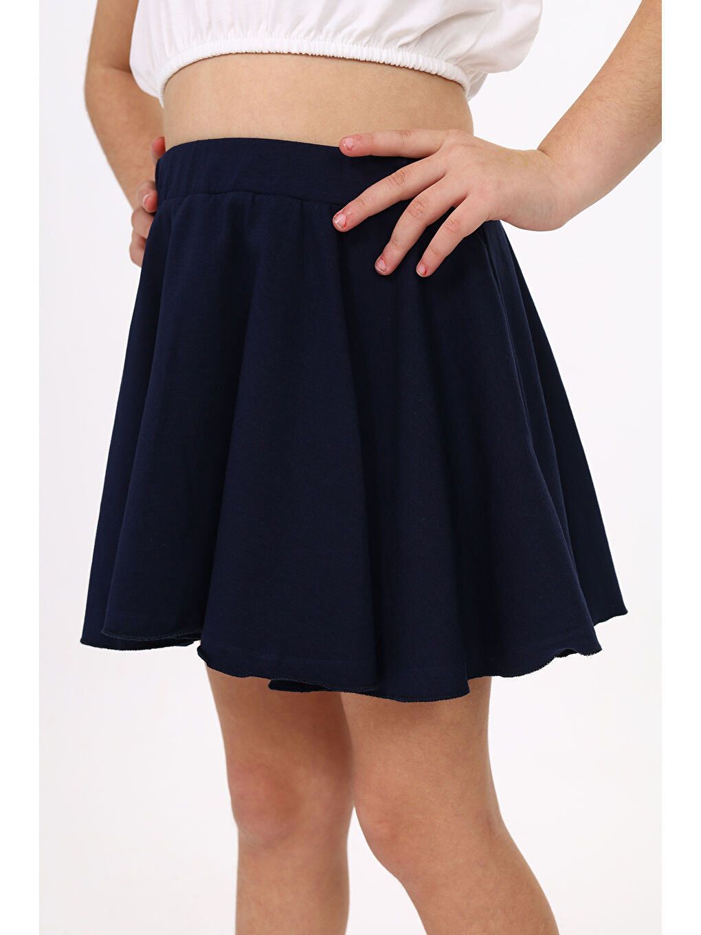 Lacivert Kız Çocuk Etek-2