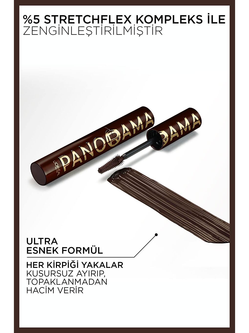 L'Oréal Paris Panorama Chromatic Maskara Brun Leather-4