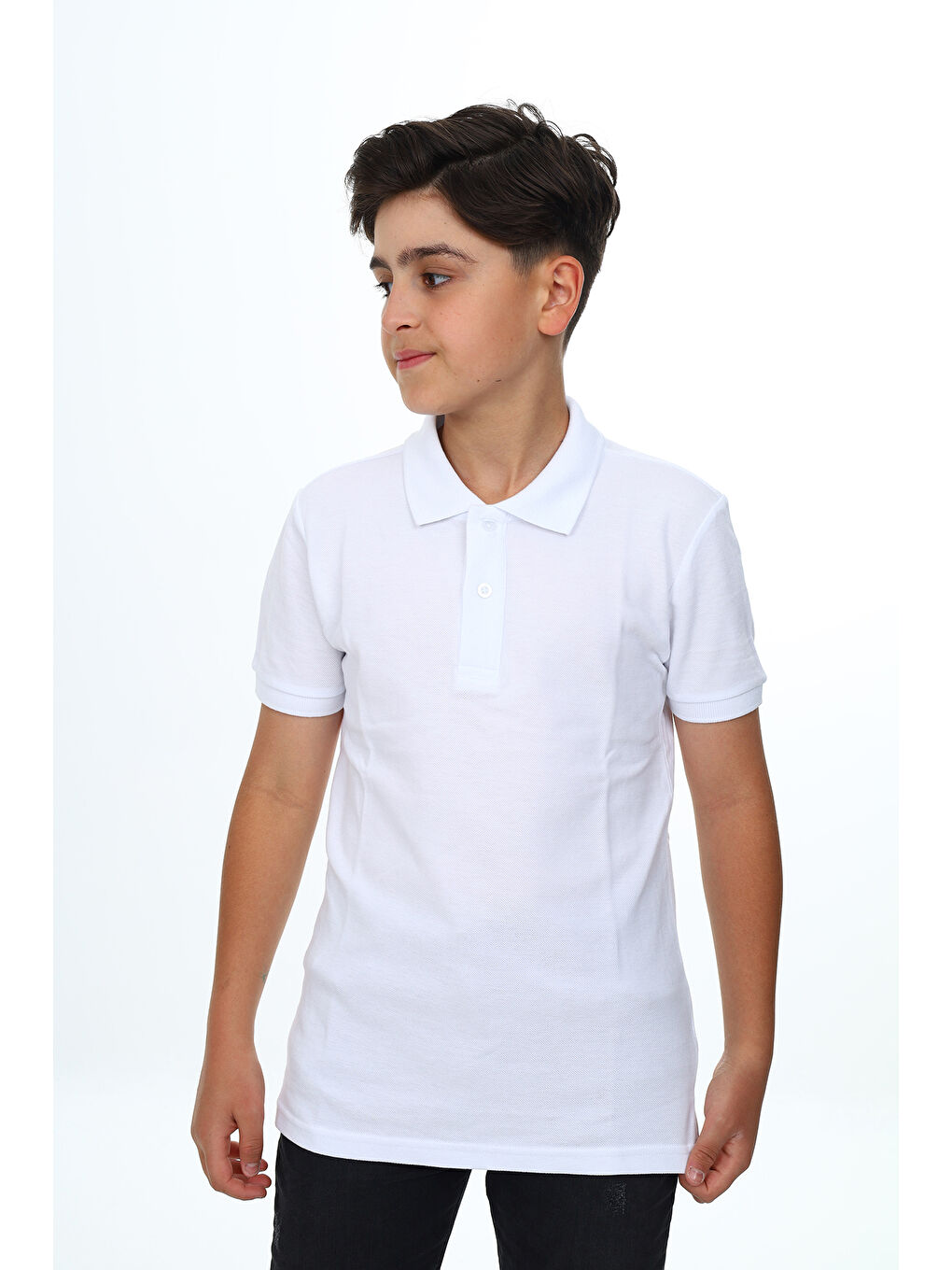Beyaz Unisex Çocuk Tişört-1
