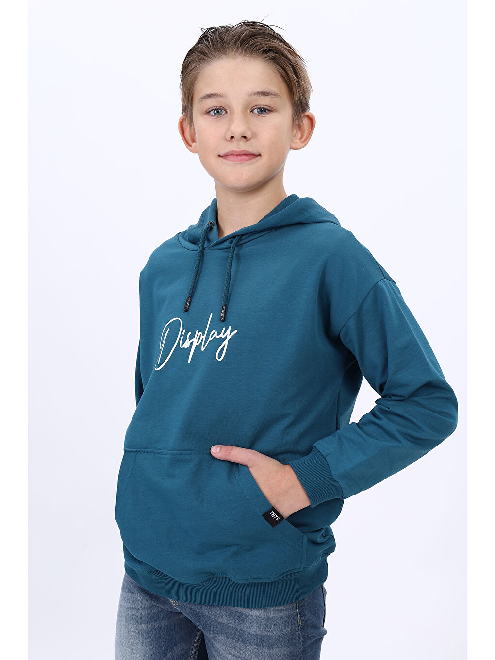 Petrol Erkek Çocuk Baskılı Sweatshirt