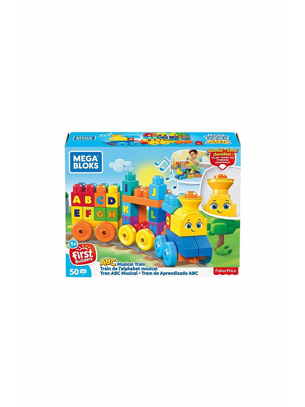 Mega Bloks Beyaz-Renklibaskı Müzikli Alfabe Treni - 2