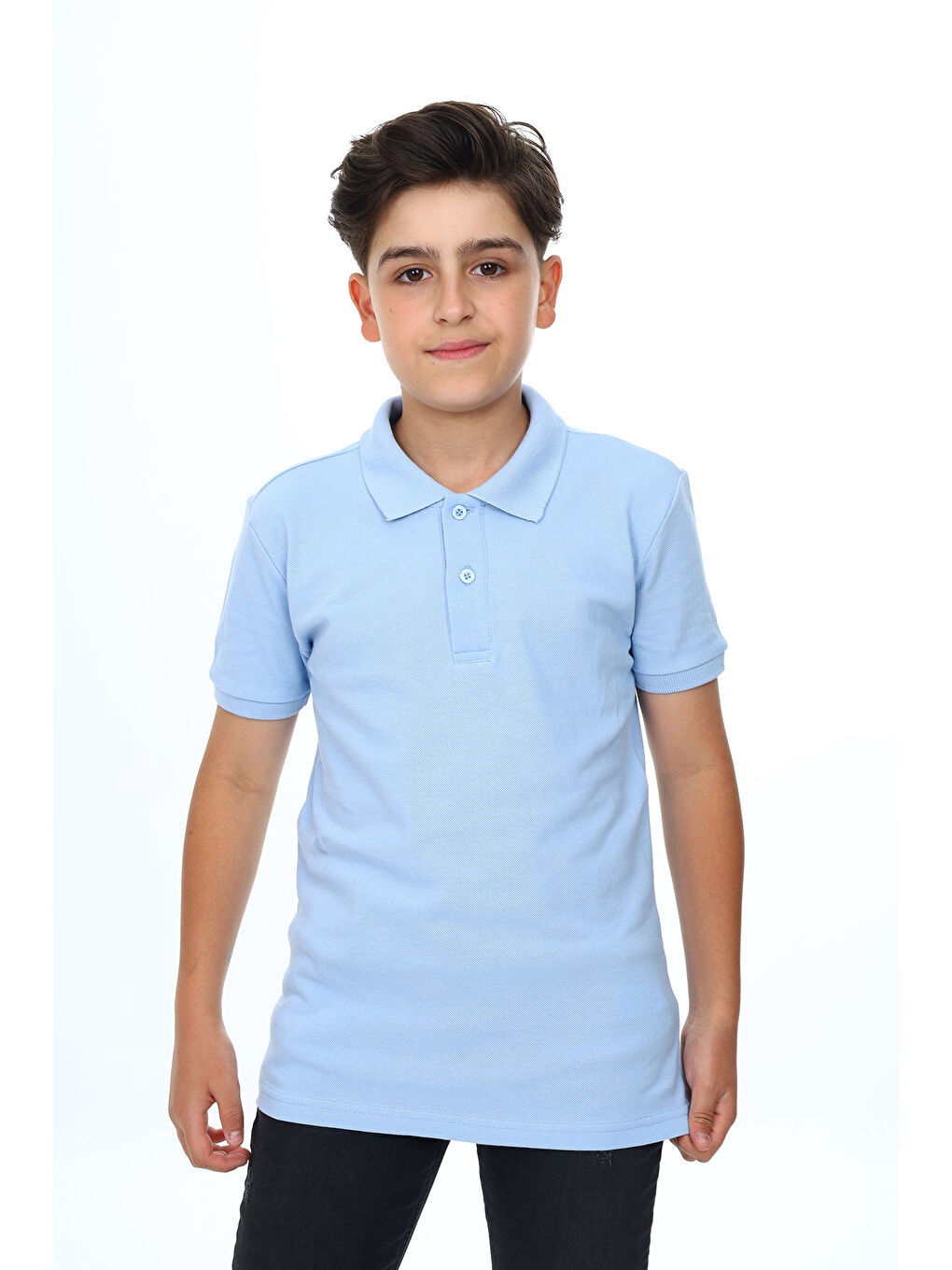 Mavi Unisex Çocuk Tişört-1
