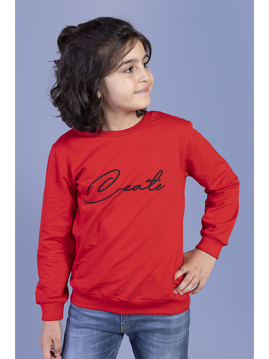 Toontoykids Kırmızı Erkek Çocuk Baskılı Sweatshirt