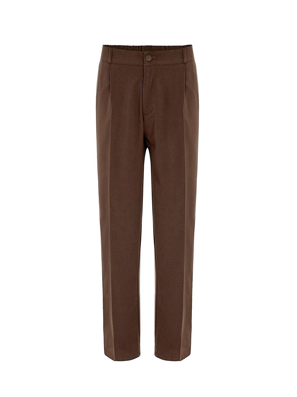 Kahverengi Rahat Kalıp Kruvaze Takım Elbise Açık Kahve-4