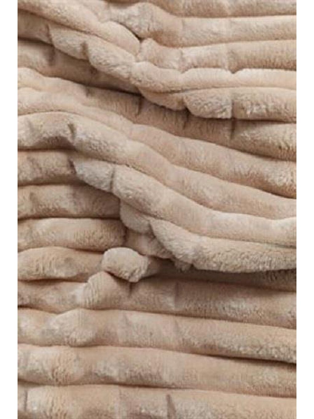 Kahverengi Modern Line 3 Parça Çift Kişilik Battaniye Seti Mocha-2