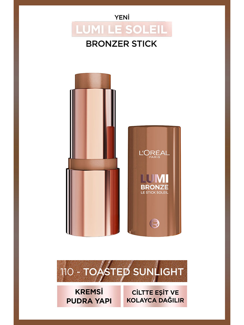 L'Oréal Paris Lumi Bronzlaştırıcı Stick - 110 Toasted Sunlight