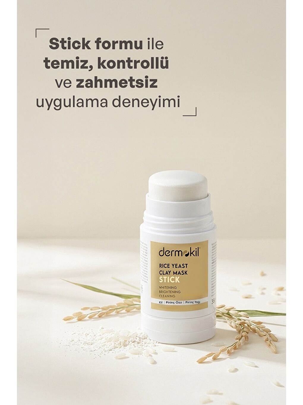 Pirinç Mayası Beyazlatıcı Stick Kil Maskesi 30 g-3