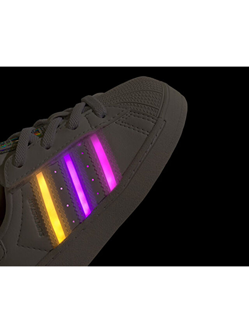Superstar Led Lights Cf El I Bebek Işıklı Günlük Ayakkabı Jq6418 Beyaz-1