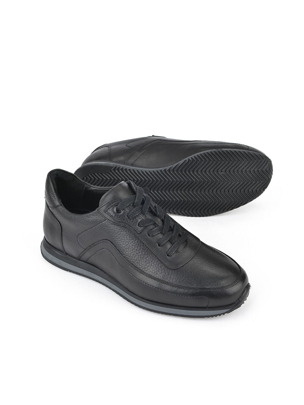 Erkek Hakiki Deri Ayakkabı 151745Z0828 Siyah-3