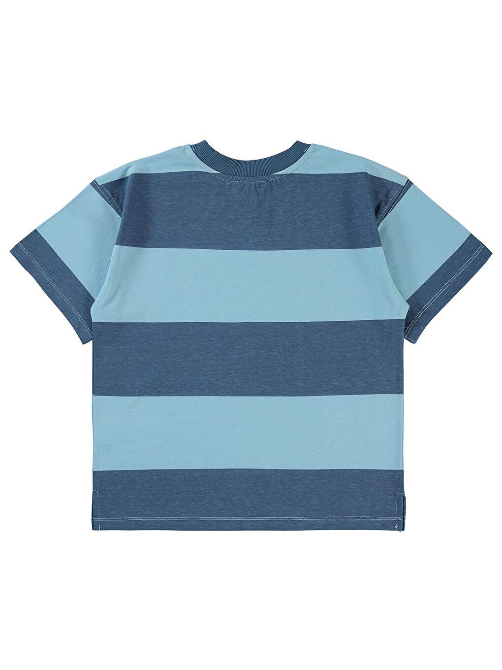 Boys Erkek Çocuk Tişört 6-9 Yaş İndigo-1