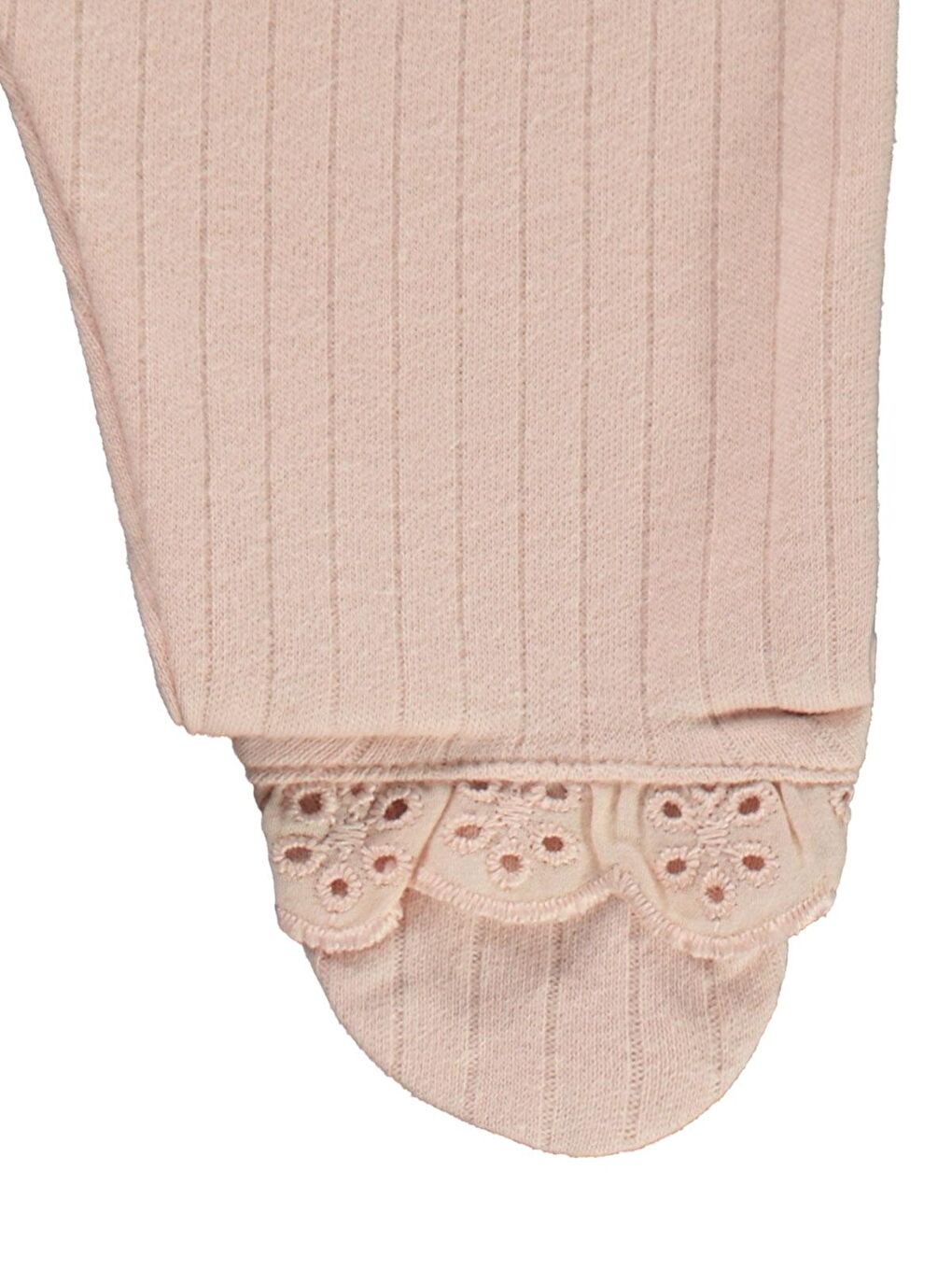 Pembe Kız Bebek Pijama Takımı 1-9 Ay Açık Pudra-3