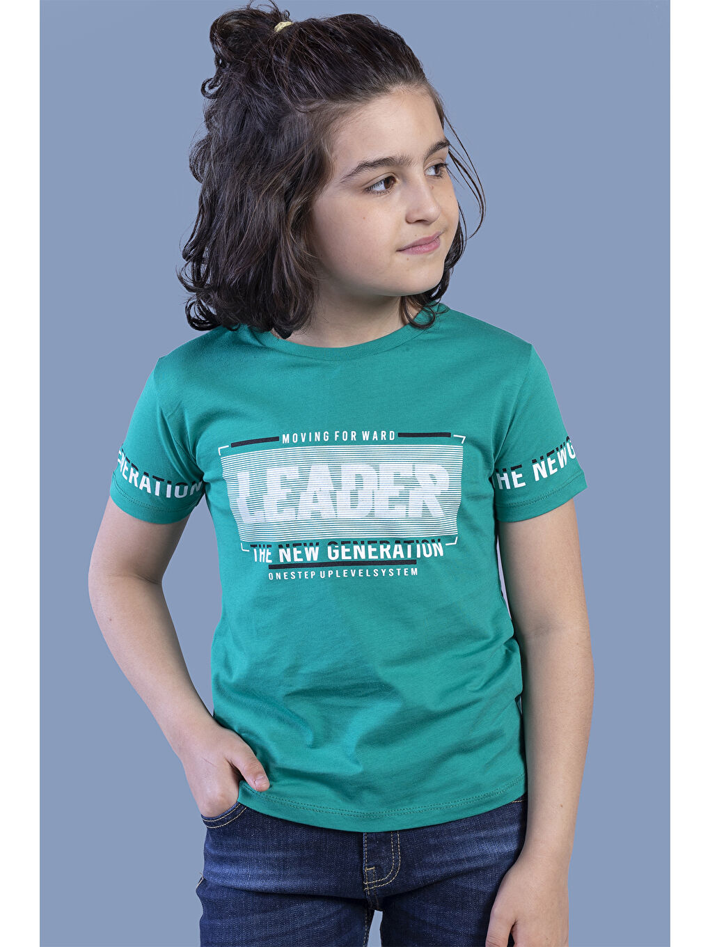 Yeşil Erkek Çocuk Baskılı Tişört