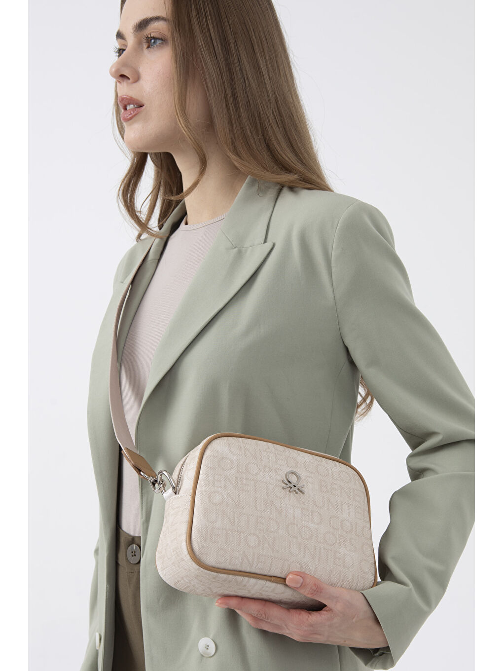 Kadin Çapraz Çanta Bej-Camel BNT1585-1