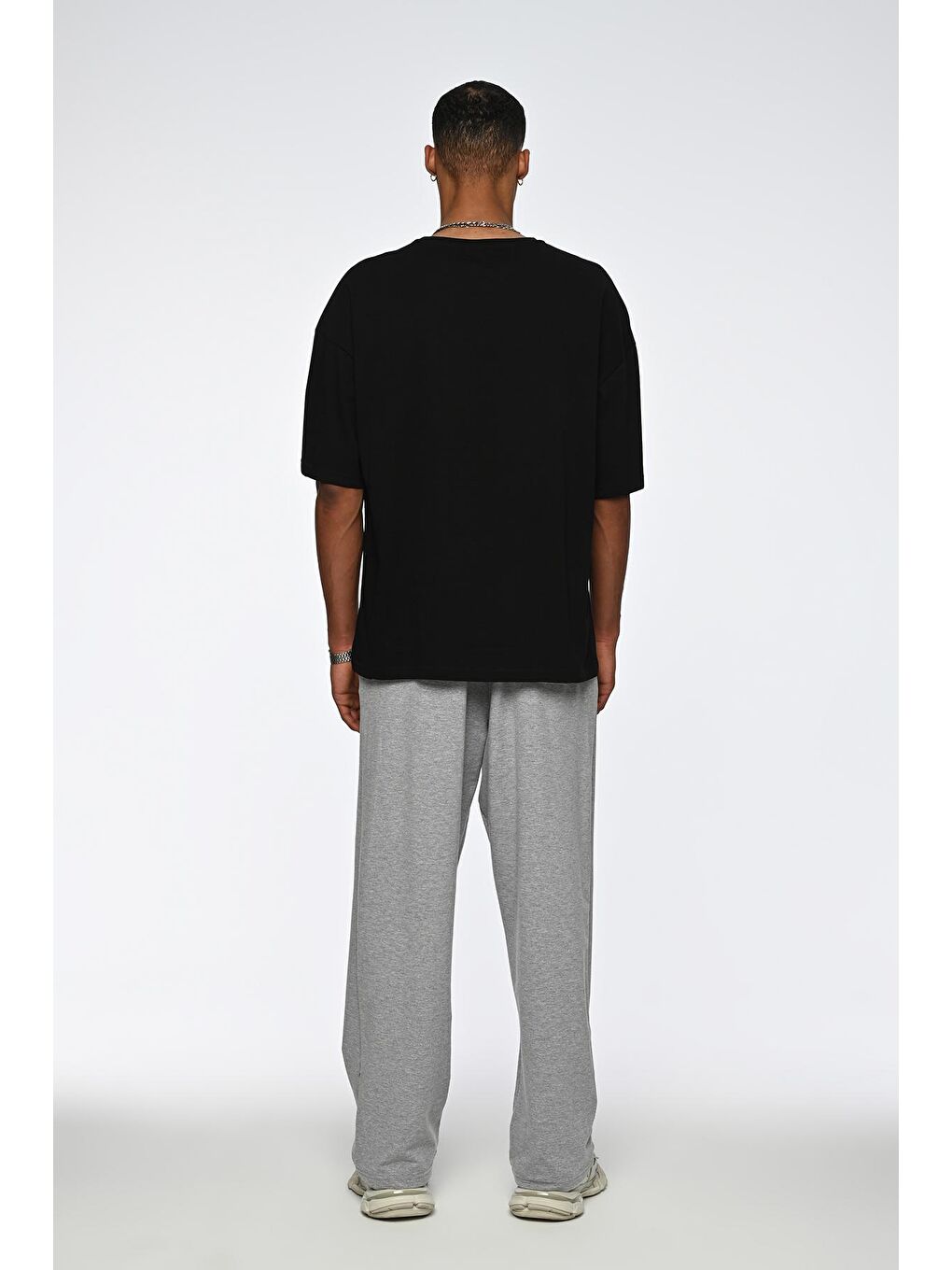 Siyah Oversize Tişört-2