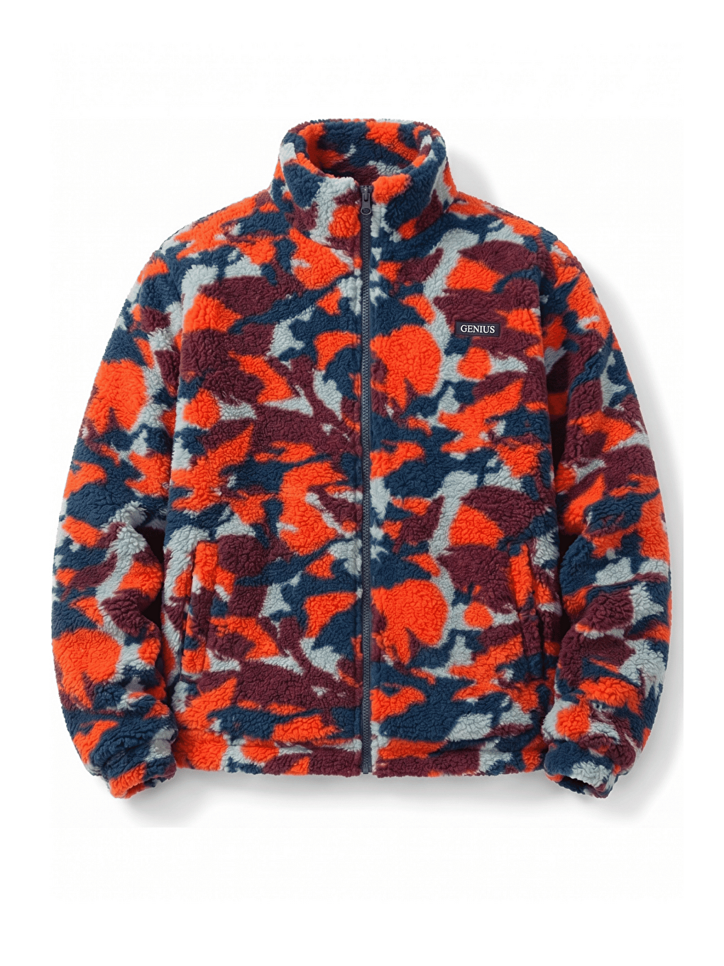 Kırmızı Oversize Pelüş Erkek İçi Polarlı Tam Fermuarlı Sherpa Sonbahar Kış Kadın Polar Sweatshirt Oversıze-p