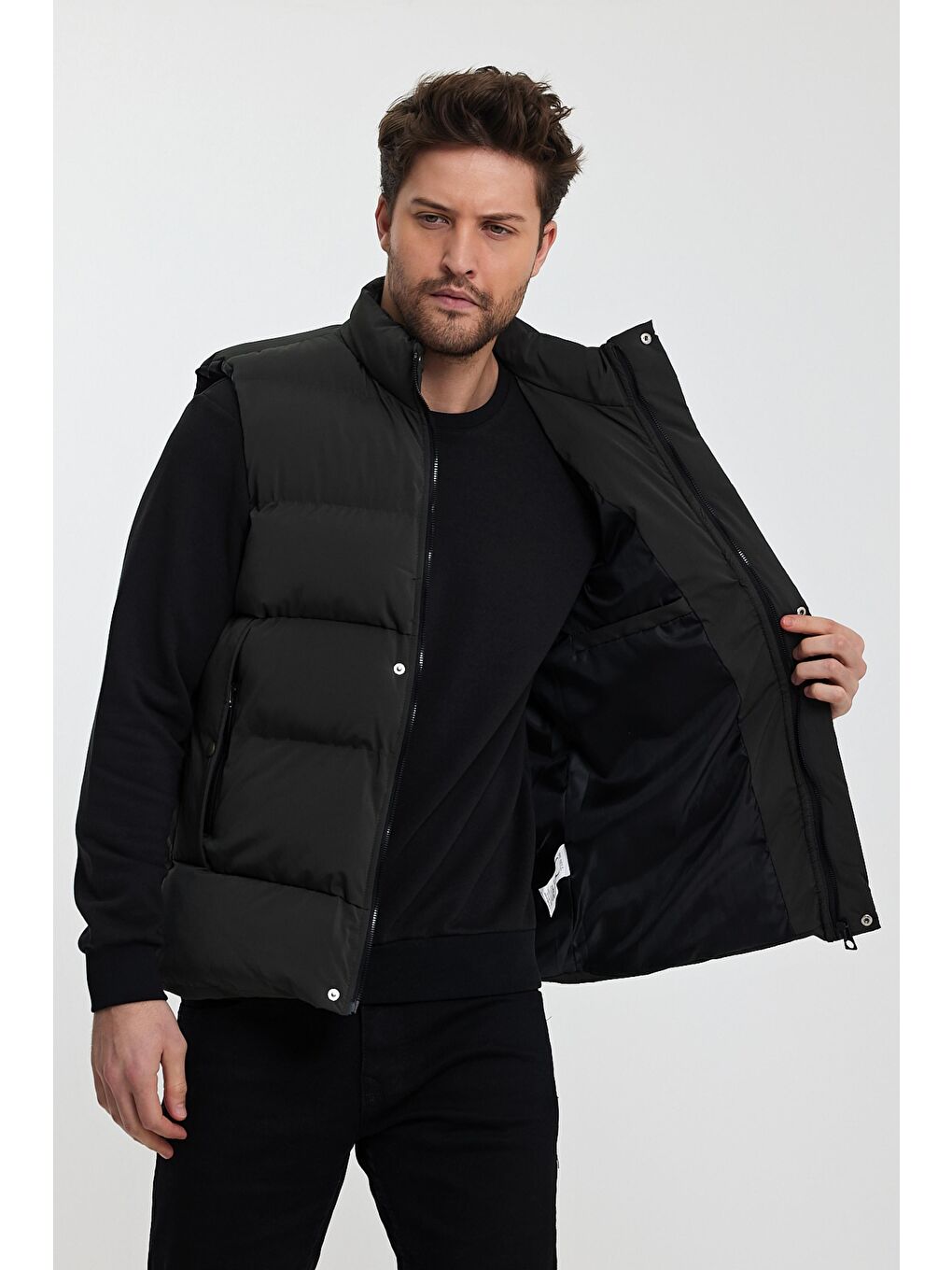 Gizli Cepli Hakim Yaka Şişme Yelek BL 1443-1-1