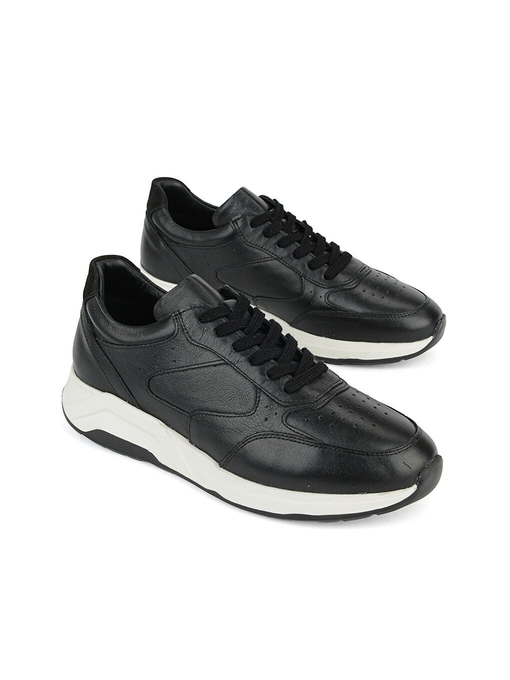 Erkek Hakiki Deri Sneaker 1631026z1040 Siyah-1