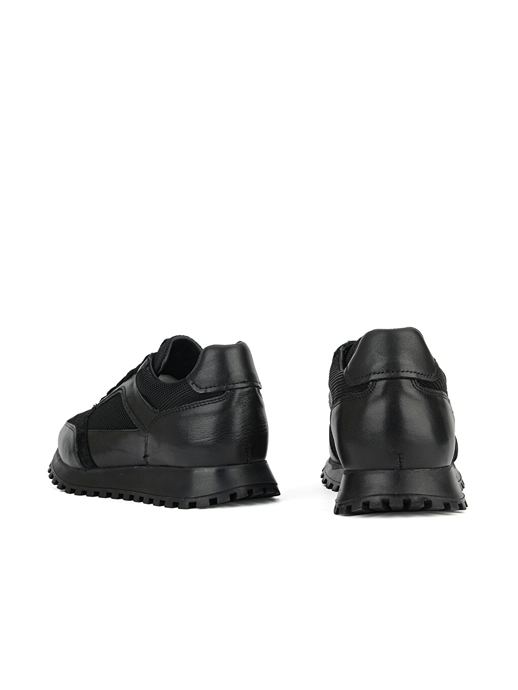 Erkek Hakiki Deri Sneaker 1631026zh10 Siyah-2