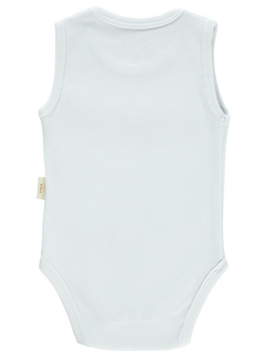 Baby Bebek Organik Çıtçıtlı Badi 0-18 Ay Beyaz-1