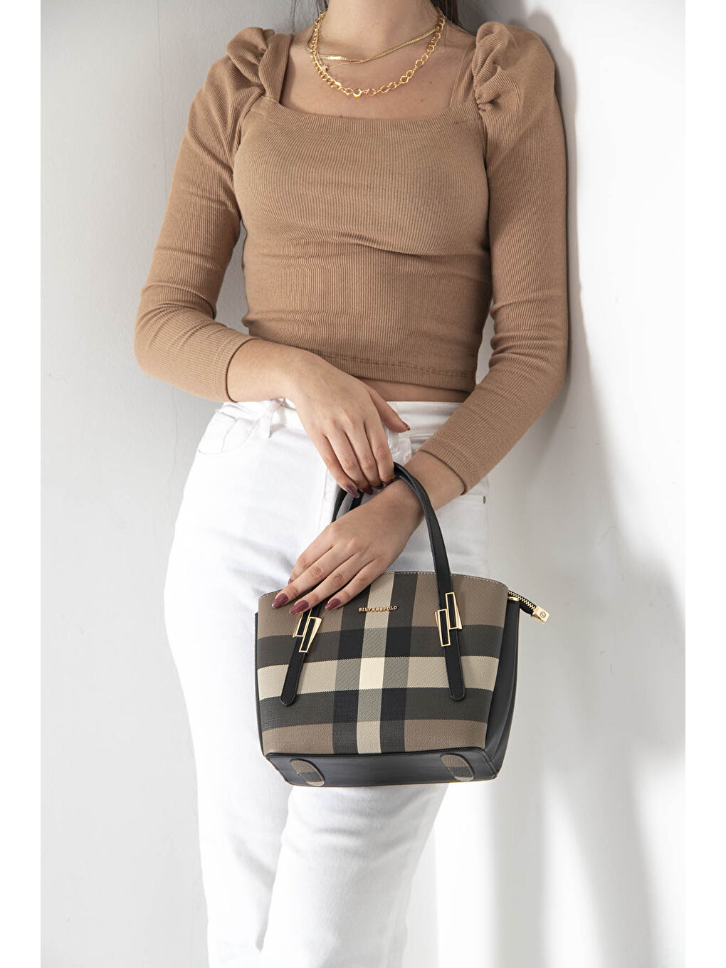 Kahverengi Kadın Omuz Çantası 1021-39240-5