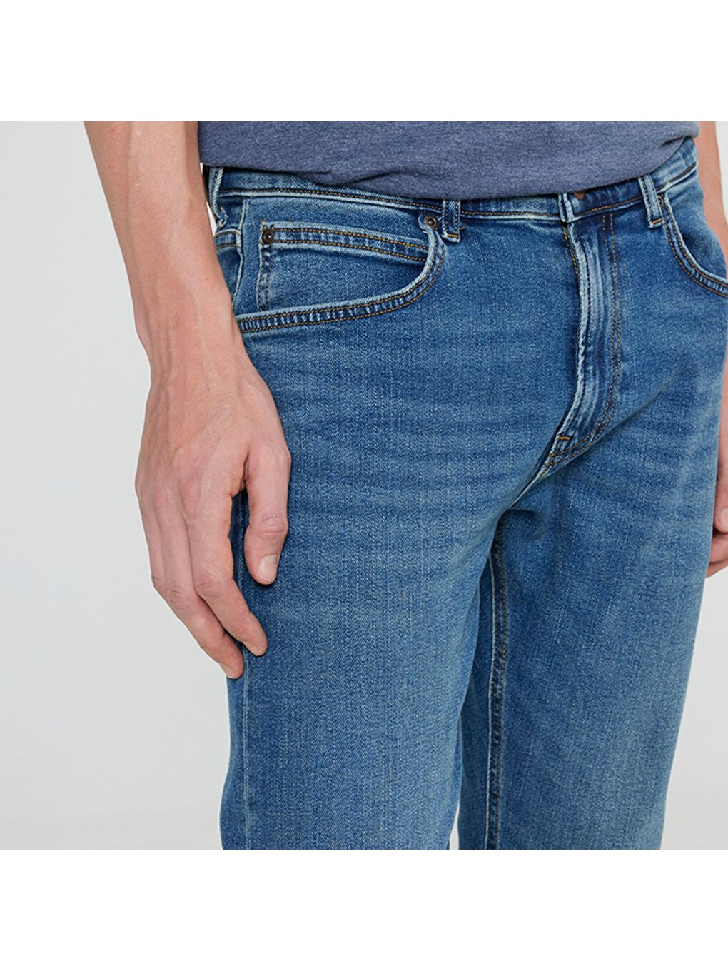 Luke Slim Tapered Erkek Mavi Jean-2
