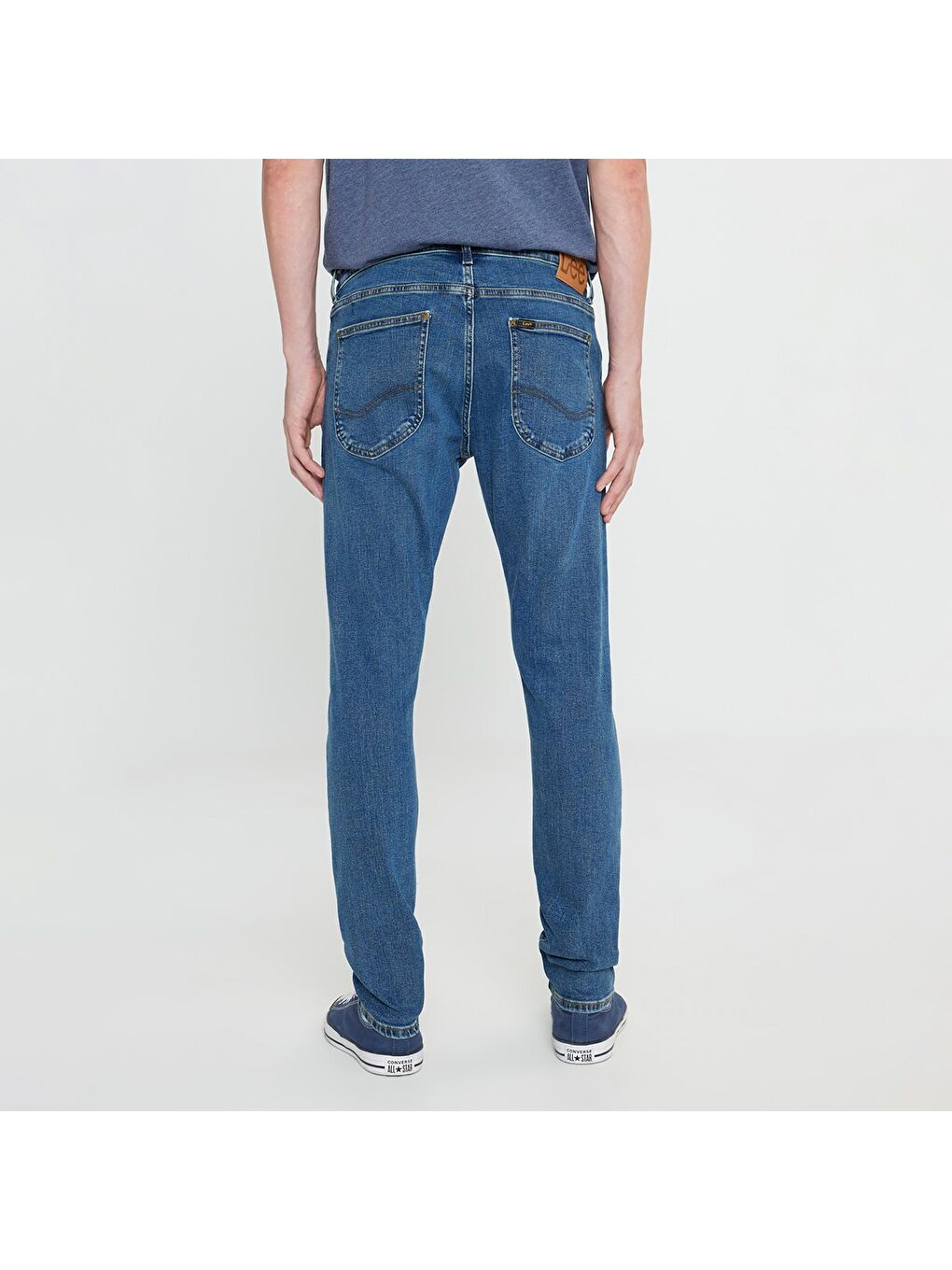 Luke Slim Tapered Erkek Mavi Jean-3
