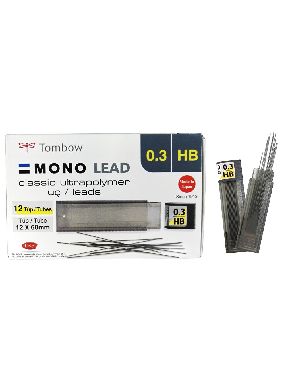 Min Klasik Mono Lead HB Kalem Ucu 0.3 mm