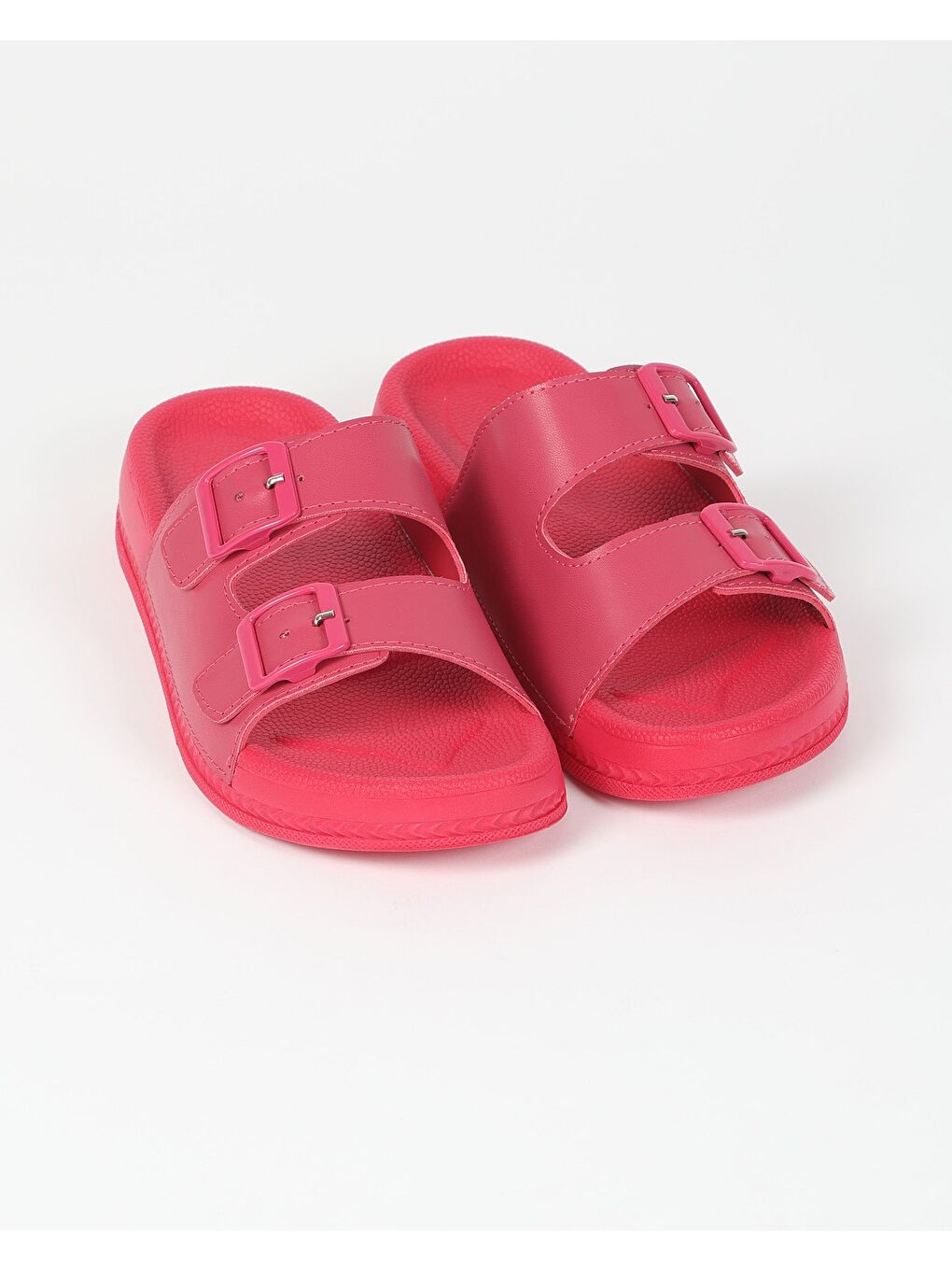 Pembe Kadın Yazlık Çift Tokalı Terlik - CANDY-1