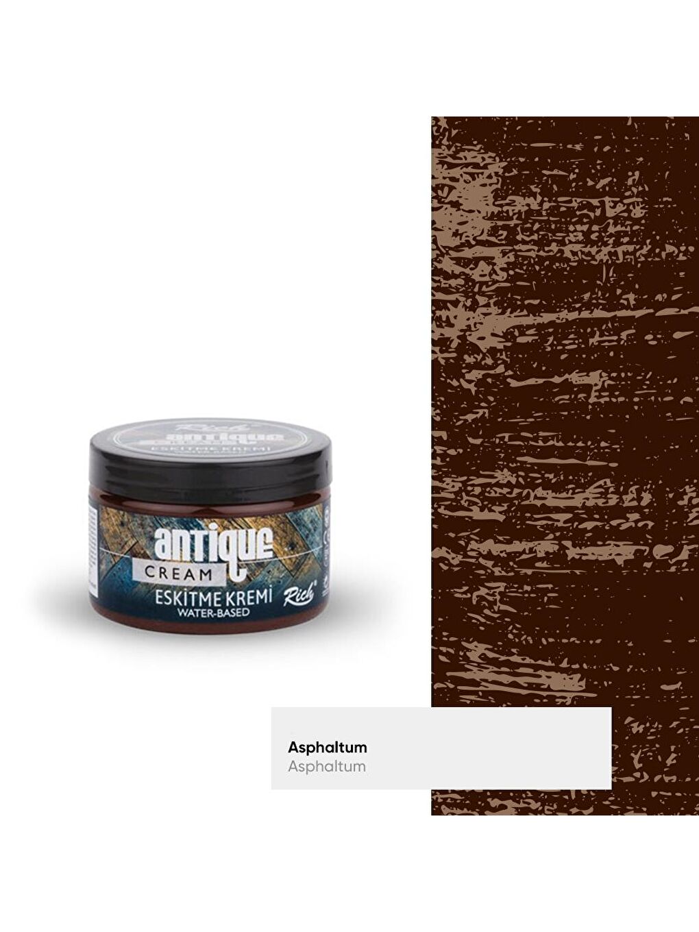 Antique 150 ml Eskitme Kremi ( 03096 Asphaltum)-1
