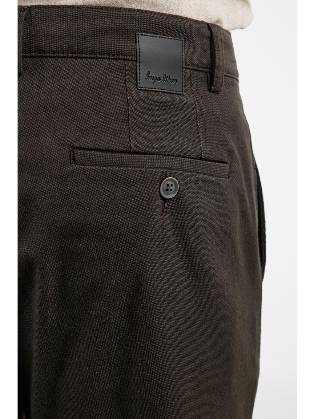 Antrasit Yan Cep Düz Paça Pamuklu Comfort Fit Chino Casual Pantolon 1003255159-3