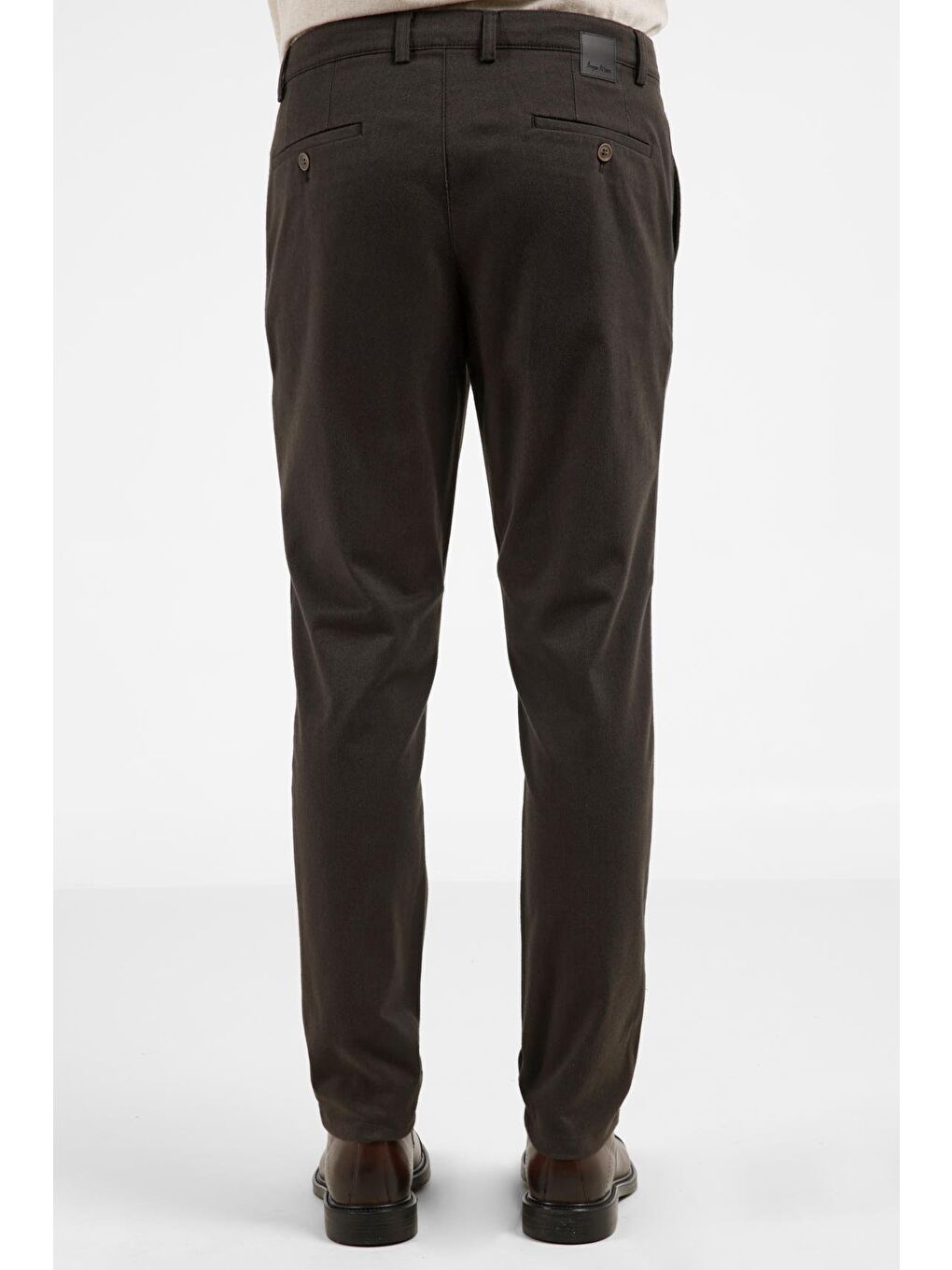 Antrasit Yan Cep Düz Paça Pamuklu Comfort Fit Chino Casual Pantolon 1003255159-4