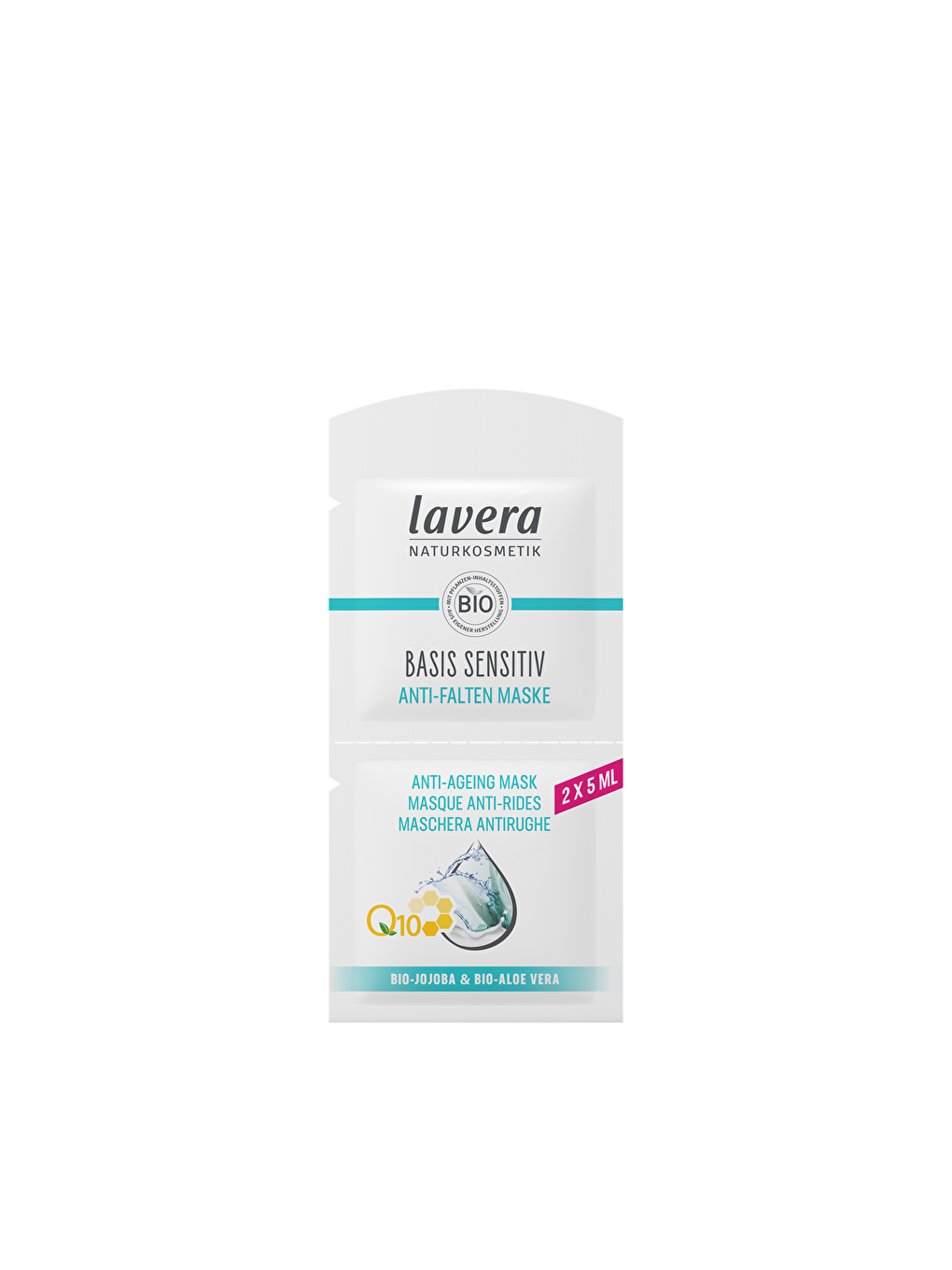 lavera Renksiz Basis Sensitiv Anti-Ageing Q10 Yaşlanma Karşıtı Yüz Maskesi 2x5 ml