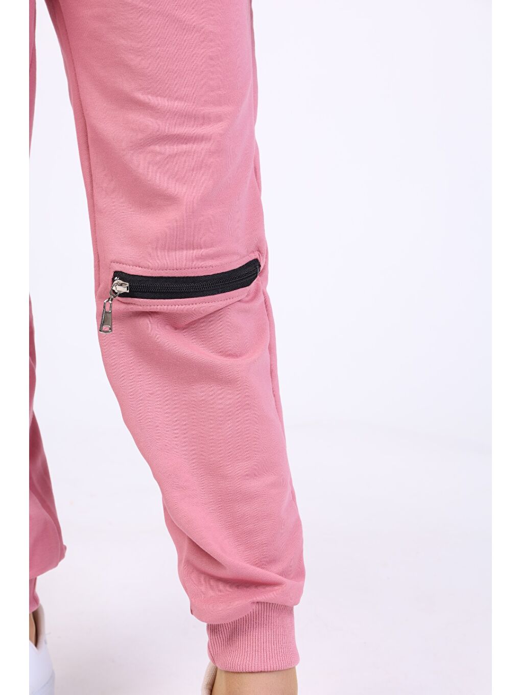 Pembe Kız Çocuk 3lü Baskılı Eşofman Takım-1