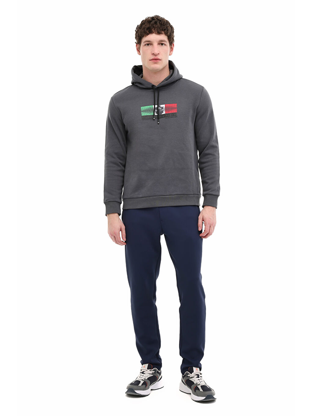 Gri ML MAGRO 17ITL706 5PR Antrasit Erkek Sweatshirt-2