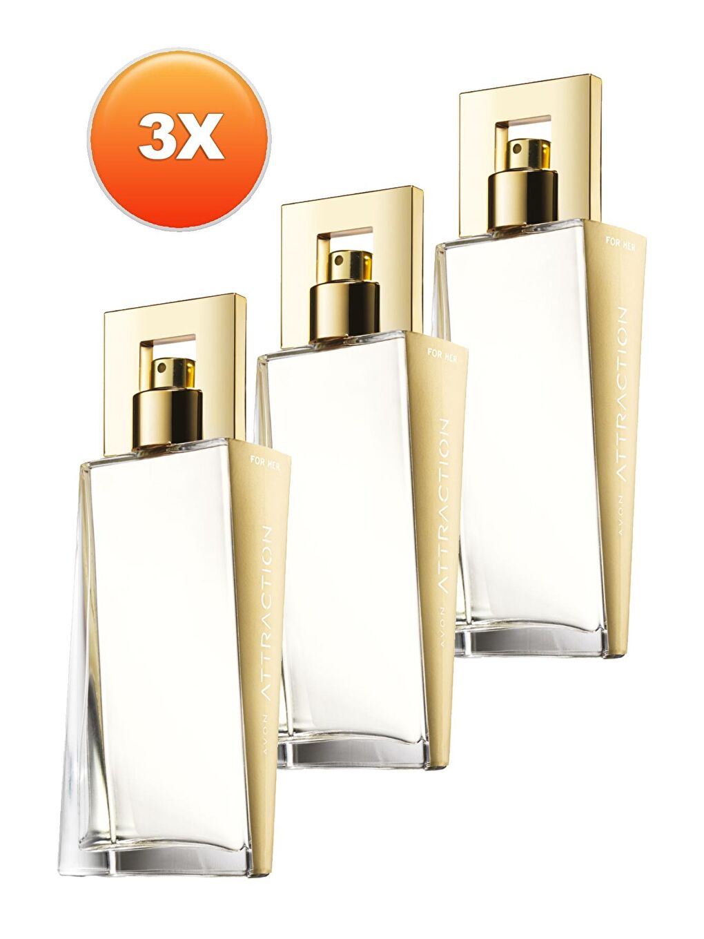 AVON Attraction Kadın Parfüm Edp 50 Ml. Üçlü Set - 1