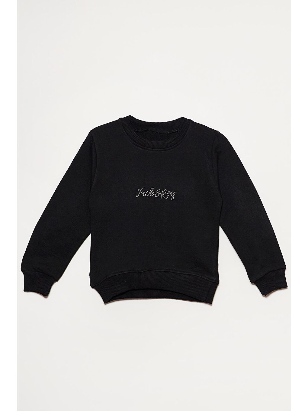 JackandRoy Siyah Baskılı Mevsimlik Erkek Bebek Sweatshirt