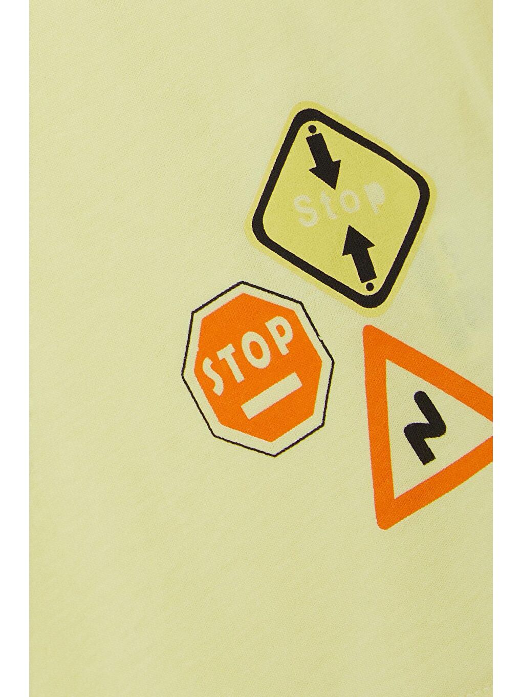 Erkek Çocuk Tişört Slogan Temalı Araba Baskılı Sarı (2-5 Yaş)-3