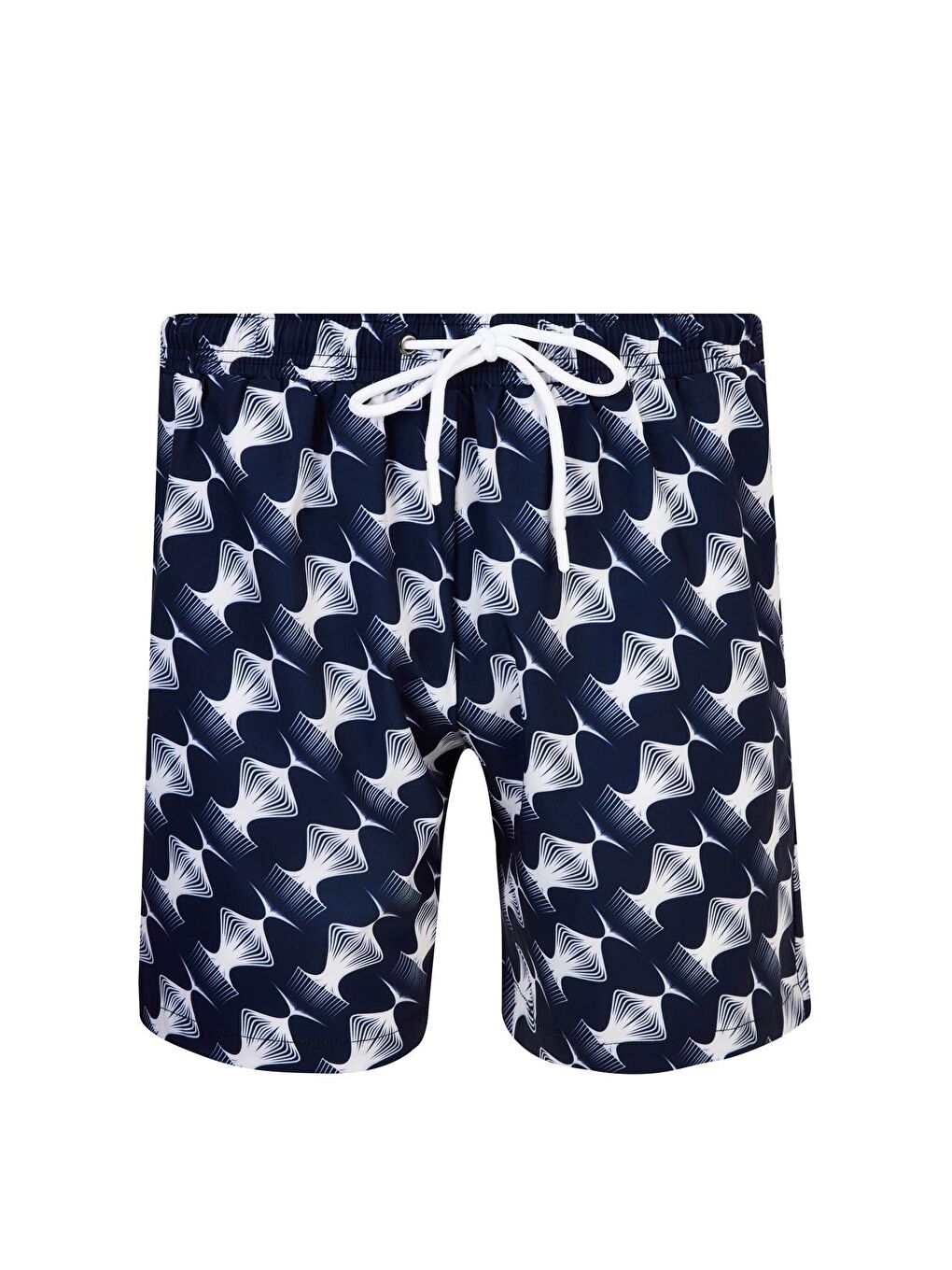 Erkek Deniz Havuz Şortu Desenli Ace S243 Koyu Lacivert