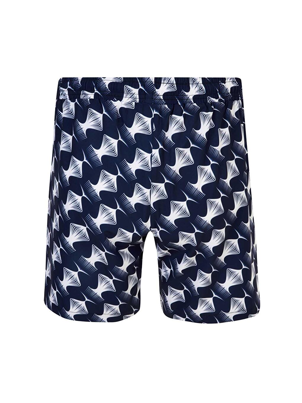 Erkek Deniz Havuz Şortu Desenli Ace S243 Koyu Lacivert-1